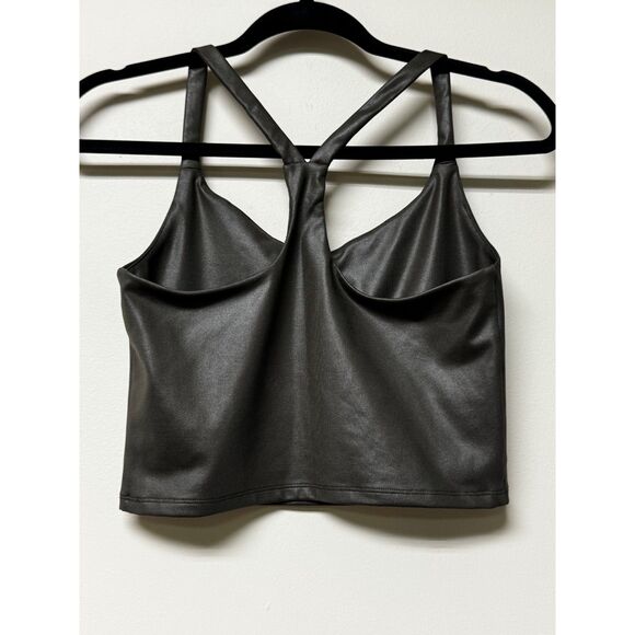 ABERCROMBIE & FITCH Sheen V-Neck Racerback Tank, Olive Green, Sz XS - Picture 2 of 6